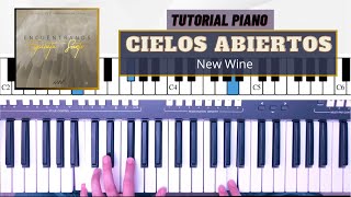 Cielos Abiertos  New Wine  Tutorial Piano [upl. by Calan]