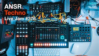 Techno LiveJam372 with TR8S  Digitone  Eurorack Modular [upl. by Alleuqram]