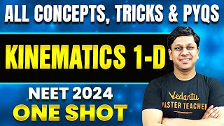 Kinematics 1D In One Shot  All Concepts Tricks And PYQs  NEET 2024 Physics  Restart Series [upl. by Aynor]