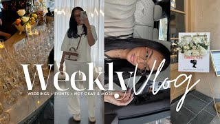 weekly vlog wedding  influencer event  I have acne  booted me AGAIN amp more  allyiahsface vlog [upl. by Attelocin]