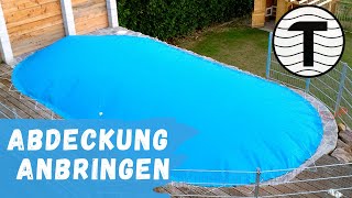 aufblasbare Poolabdeckung anbringen  ganz easy 🤗Poolsana Air Protect [upl. by Wachter371]