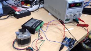 Nema 23 stepper motor with DM542 motor driver and Arduino Uno [upl. by Av]