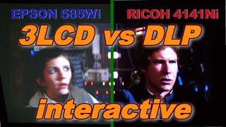 Projector Review 3LCD vs DLP ultra shortthrow Interactive projectors [upl. by Annawyt]