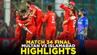 PSL 9  Full Highlights  Multan Sultans vs Islamabad United  Match 34 Final  M2A1A [upl. by Almallah]