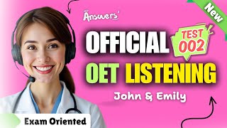 OET LISTENING TEST 02 Official oet oetexam oetnursing oetlisteningtest [upl. by Cob]