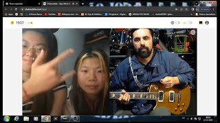 Worldwide online guitar playing Chatroulette1 [upl. by Esmerolda]