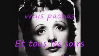 EdithPiaf laccordéoniste  paroles [upl. by Legir]