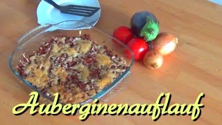 Auberginenauflauf mit Bolognese Soße Ohne Kohlenhydrate Low CarbLC [upl. by Aleakim]