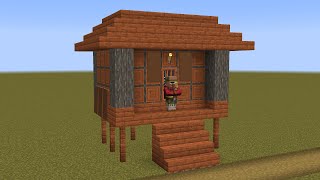 How to build a Minecraft Village Cartographer 114 savanna [upl. by Dante]