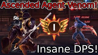 Rank 5 Ascended amp Fully Synergized Agent Venom Gameplay Max Boosted Damage Output  MCOC [upl. by Nunciata802]