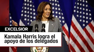 Kamala Harris asegura apoyo de delegados y gobernadores demócratas para candidatura [upl. by Jadda]