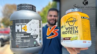 Muscleblaze Biozyme Whey VS Avvatar Whey Protein  Konsa Kare Choose  jaaniye Is video main [upl. by Tildi]