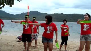 ITS MORE FUN IN THE PHILIPPINES TEAM BUILDING CHEERING COMPETITION THE RED TEAM [upl. by Damarra]