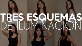 TRES📸 Esquemas de ILUMINACIÓN 💡 para tus RETRATOS 👩 [upl. by Spielman350]