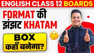 Writing Section ALL FORMATS Explained in One Video 🤯🔥  Class 12th English Boards 2024 [upl. by Pitarys]