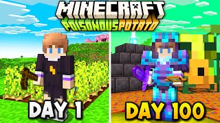 I Survived 100 Days in Minecrafts POTATO Update [upl. by Marcin]