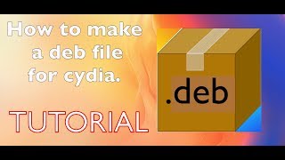 How to make a deb file for cydia iphone only Tutorial [upl. by Brnaby]