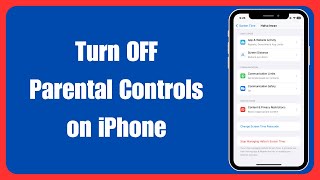 How To Turn OFF Parental Controls on iPhone [upl. by Newby54]