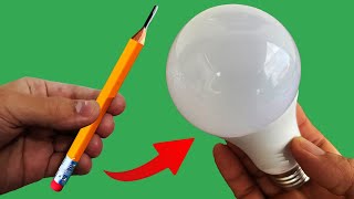 Take a Common Pencil and Fix All the Led Lamps in Your Home How to Fix the LED Bulbs with a Pencil [upl. by Nosrac]