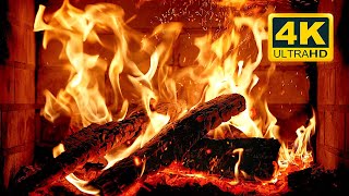 🔥 Cozy Fireplace 4K 12 HOURS Fireplace with Crackling Fire Sounds Crackling Fireplace 4K [upl. by Cayser155]