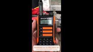 BAOFENG UV16 PRO MAX V2  Listening to marine traffic control [upl. by Ellimahs454]