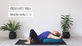 First trimester pregnancy yoga 4 to 6 weeks [upl. by Zea972]