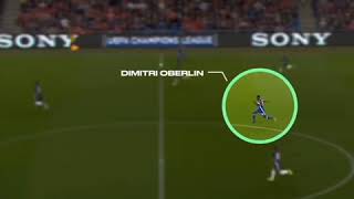 Dimitri Oberlin fastest run and he score goal OMG😱 [upl. by Almire111]