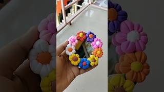 Flower clay mirror diy airdryclay clayart diy shots viralshorts trending claycraft mirror [upl. by Dorcia368]