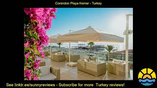 corendon playa kemer [upl. by Adnamal782]