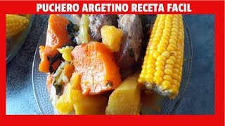 COMO HACER PUCHERO FACIL [upl. by Eecak614]