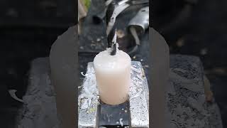 Chopping and Drilling a Vanilla Candle [upl. by Lam]