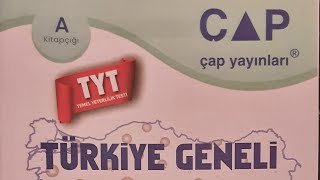 2024 TÜRKİYE GENELİ ÇAP TYT CEVAP ANAHTARI VE ÇÖZÜMLERİ [upl. by Robena]