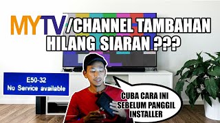 Mytv Hilang Siaran Reset Dekoder Mytv [upl. by Ddat]