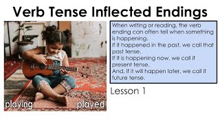 Verb Tense Inflected Endings  Lesson 1 [upl. by Ruthann]