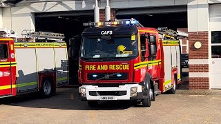 Alton amp Grayshott Water Ladders turnout from Standby at Rushmoor Fire Station [upl. by Althea]