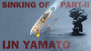 Sinking of Battleship Yamato Part II Animated 1945 [upl. by Avalsorim]