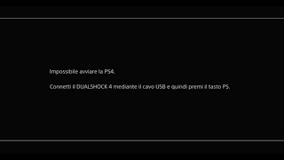 IMPOSSIBILE AVVIARE LA PS4 Come risolvere  HOW TO FIX IMPOSSIBLE TO START PS4 [upl. by Yelha]