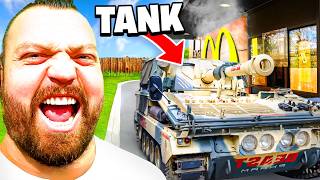 Taking my TANK To McDonald’s  DriveThru STAFF LOSE IT [upl. by Corina]