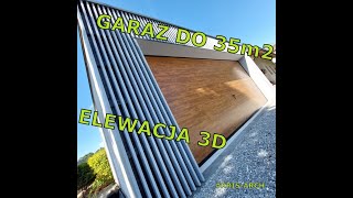 Budowa garażu do 35m2 na zgłoszenie Elewacja 3D KrisArch [upl. by Silsbye759]