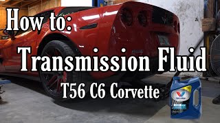 EASILY CHANGE YOUR T56 TRANSMISSION FLUID C6 Z06 CORVETTE [upl. by Elyk]