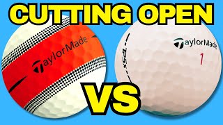 Tour Response Cut Open VS TaylorMade TP5x Golf Ball What’s Inside [upl. by Vola]