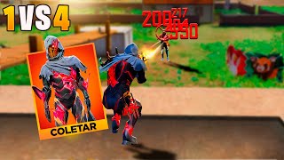 USEI A NOVA ROUPA MAIS INSANA DO JOGO E IMPRESSIONEI TODOS NO SOLO VS SQUAD FREE FIRE MOBILE [upl. by Amles306]