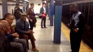 Acapella Temptations  My Girl in Chambers Street subway NYC Made Over group [upl. by Casilde793]