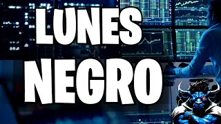 LUNES NEGRO en los Mercados haciendo Trading en Directo y Español [upl. by Ettennal]