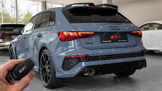 2023 Audi RS3 Sportback  Interior Exterior and Sound [upl. by Aremmat]