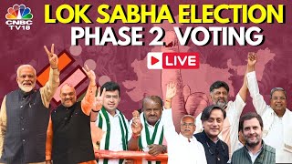 LIVE Lok Sabha Elections 2024 Phase 2  88 Lok Sabha Seats  BJP Vs Congress  Phase2 Voting  N18L [upl. by Ettenay]