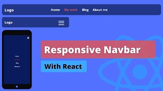 Responsive Navbar Tutorial In React JS [upl. by Llecrup]