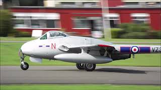 De Havilland Vampire T55 and FB6  Dunsfold Wings and Wheels 2018 [upl. by Oicor]