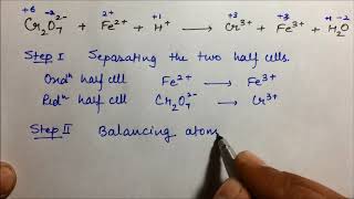 ion electron method  Vishal Rahal  redox reactions  balancing [upl. by Ardnahcal]