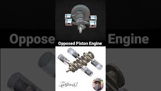 Opposed  Piston Diesel engine working animation automobile gear piston engineering mechanical [upl. by Anovahs]